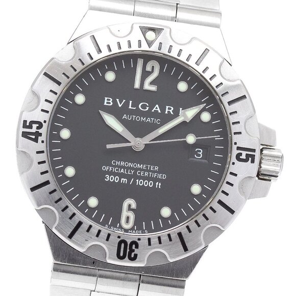 BVLGARI Diagono Scuba SD40S Date black Dial Automatic Men's Watch_894042 - Picture 5 of 8